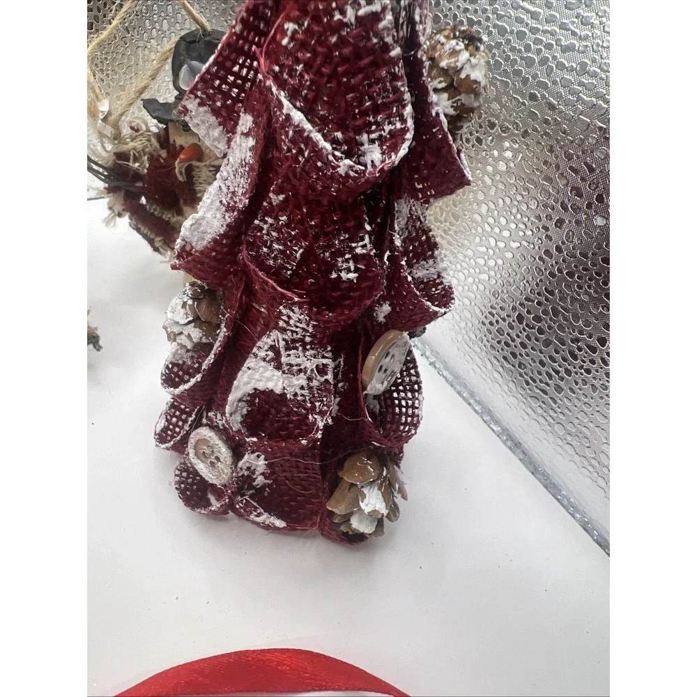 Christmas Dec Bundle Ornaments Snow Man County Plates‎ Tree Red Snow Man Sign